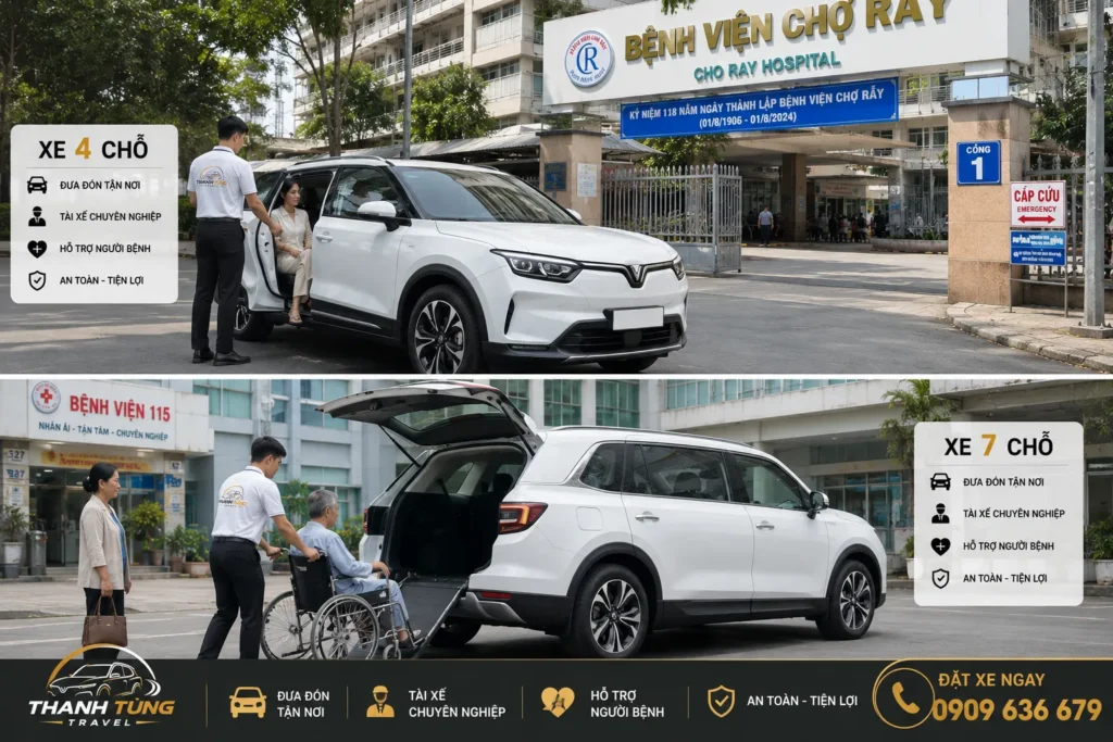 Dịch Vụ Đưa Đón Khám Bệnh Tại Bình Dương, Đồng Nai, TP.HCM Uy Tín 24/7 13 Đa dạng dòng xe phục vụ nhu cầu đưa đón khám bệnh