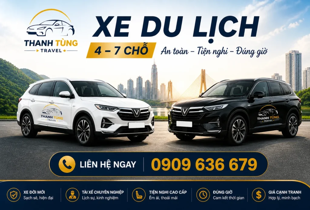 Xe 4–7 chỗ phù hợp gia đình và nhóm nhỏ