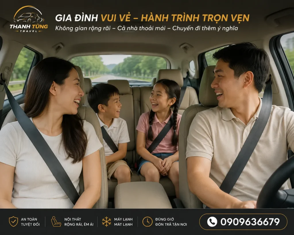 Hành trình riêng tư phù hợp cho gia đình và nhóm khách