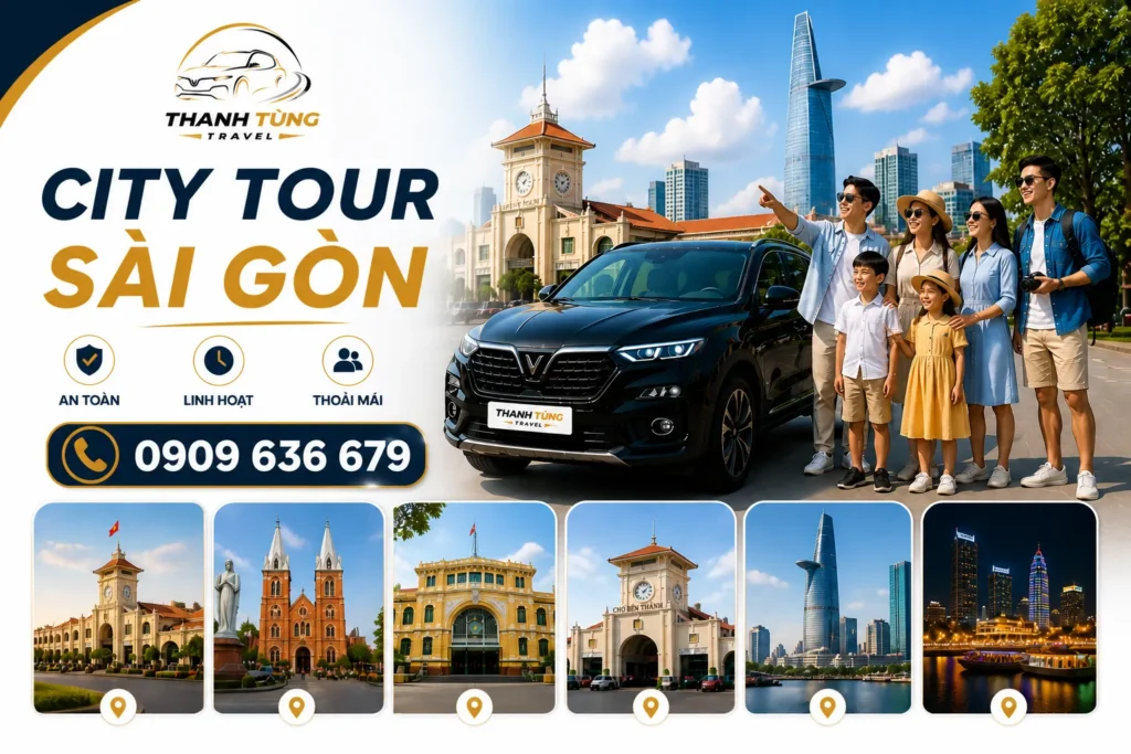Các điểm tham quan nổi bật trong city tour Sài Gòn